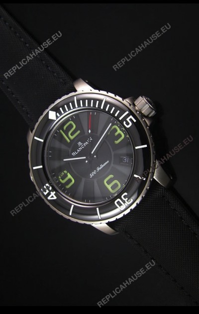 Blancpain 500 Fathoms Swiss Replica Watch in Grey Dial - 1:1 Mirror Edition