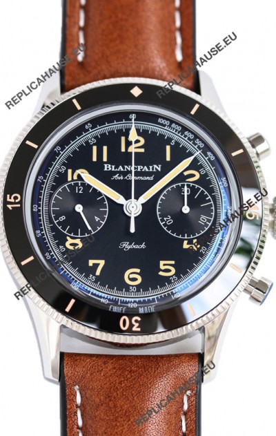 Blancpain Air Command Black Dial Steel Casing 1:1 Mirror Replica Watch