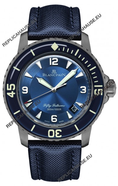 Blancpain Fifty Fathoms Automatique Titanium Edition Swiss Replica Watch in 1:1 Mirror Quality