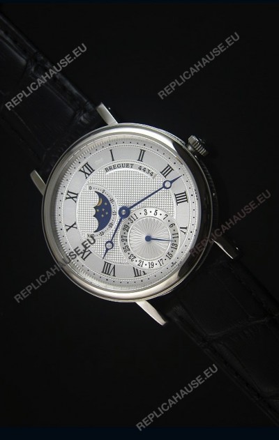 Breguet Classique Moonphase Stainless Steel Swiss Replica Watch