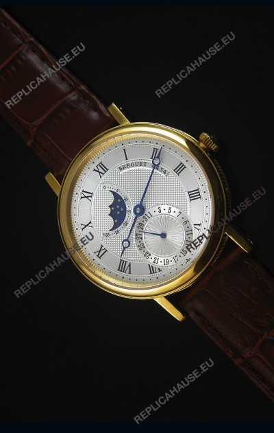 Breguet Classique Moonphase Yellow Gold Swiss Replica Watch