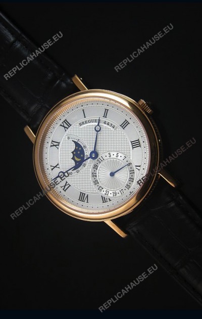 Breguet Classique Moonphase Rose Gold Swiss Replica Watch