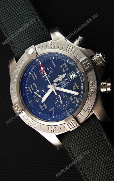 Breitling Avenger BANDIT Titanium Case Swiss Replica Watch Black Dial 1:1 Mirror Replica Watch