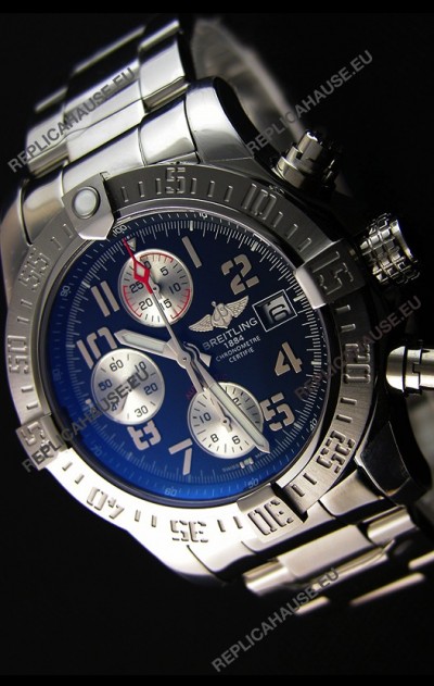 Breitling Skyland Avenger Chronograph Swiss Replica Watch Black Dial 1:1 Mirror Replica