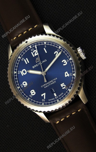 Breitling Navitimer 8 Automatic 41MM Swiss Replica Watch in Blue Dial 