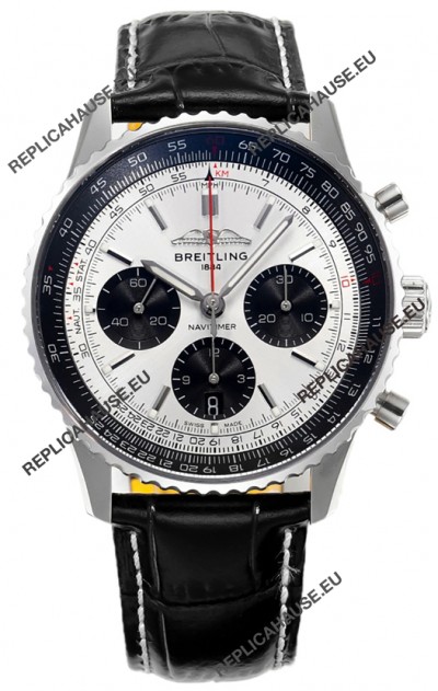 Breitling Navitimer B01 Chronograph 43 Steel Dial - 904L Steel Casing 1:1 Mirror Swiss Replica