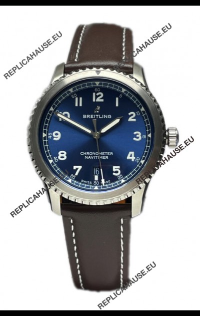 Breitling Navitimer Aviator 8 Automatic 41 Blue Dial 1:1 Mirror Swiss Replica Watch 