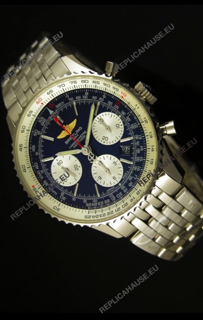 Breitling Navitimer 01 Swiss 1:1 Mirror Updated 2017 Replica Watch in Blue Dial