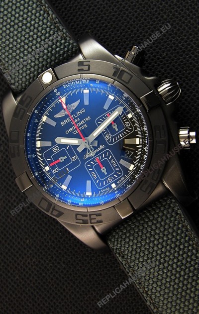 Breitling Chronomat 44 Blacksteel Swiss Replica DLC Coating 1:1 Mirror Watch