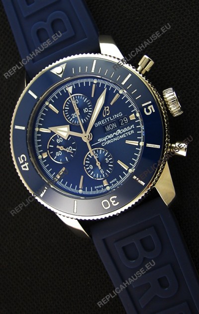 Breitling Superocean Heritage II Blue Dial 46MM 1:1 Mirror Swiss Replica Watch 
