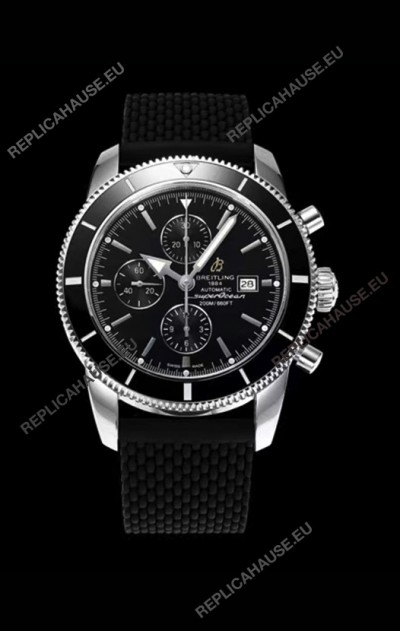 Breitling SuperOcean Heritage II 44MM Black Dial Swiss Replica Watch 