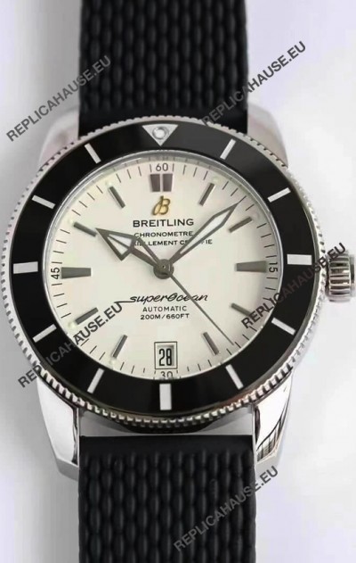 Breitling SuperOcean Heritage II B20 42MM White Dial Swiss Replica Watch - 1:1 Mirror Edition