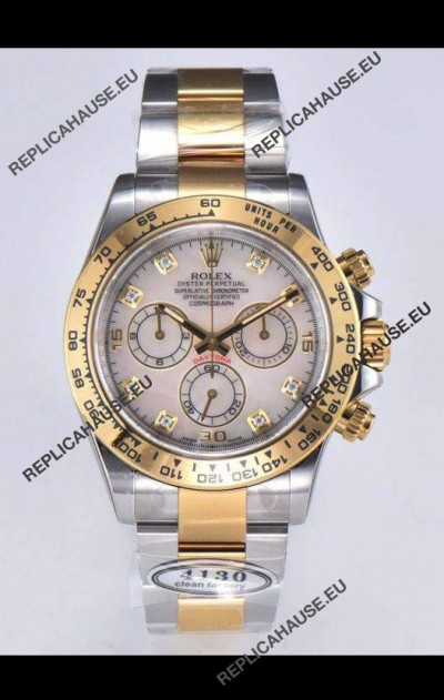 Rolex Cosmograph Daytona M116503-0007 2 Tone Yellow Gold Original Cal.4130 Movement - 904L Steel Watch