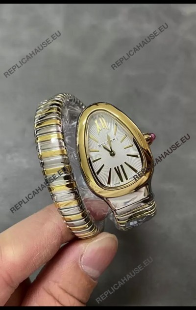 Bvlgari Serpenti Edition Two Tone Yellow Gold Casing Watch in 1:1 Mirror Quality