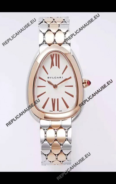 Bvlgari Serpenti Seduttori Edition in Two Tone Rose Gold Casing Super Clone Watch
