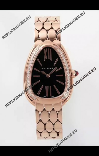 Bvlgari Serpenti Seduttori Edition in Rose Gold Casing Super Clone Watch
