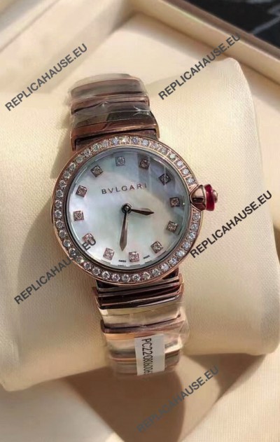 Bvlgari LVCEA Edition Watch in Two Tone Rose Gold Steel - 1:1 Mirror Replica