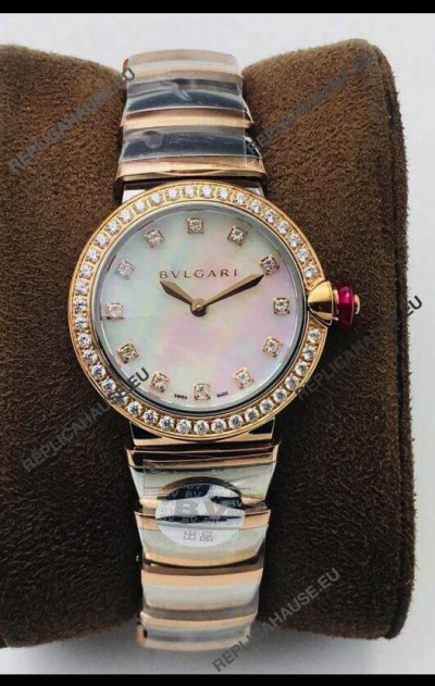 Bvlgari LVCEA Edition Watch in Two Tone Rose Gold Steel - 1:1 Mirror Replica