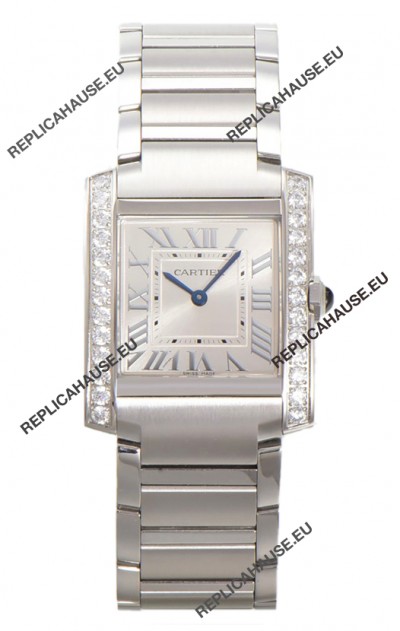Cartier Tank Francaise Stainless Steel Swiss Quartz Replica Watch 25.70MM
