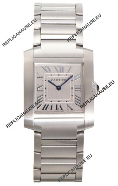Cartier Tank Francaise Stainless Steel Swiss Quartz Replica Watch 25.70MM