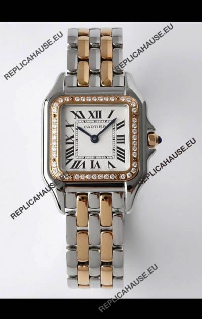 PANTHERE de Cartier Edition 27mm 1:1 Mirror Swiss Watch Rose Gold Two Tone Casing