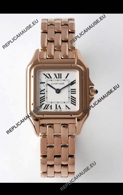 PANTHERE de Cartier Edition 27MM 1:1 Mirror Swiss Watch Rose Gold Casing
