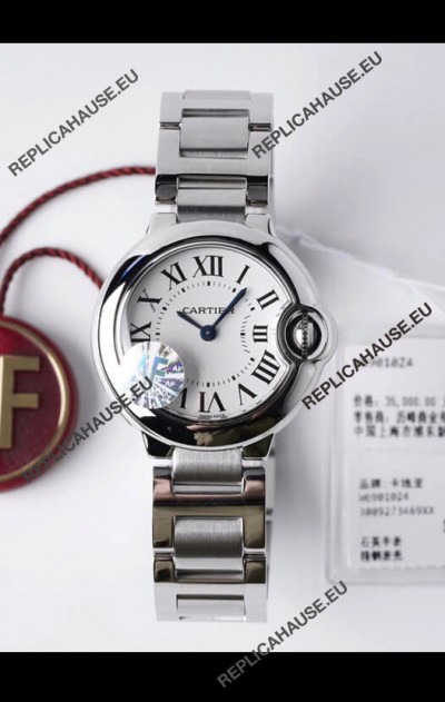 Ballon De Cartier Swiss Quartz 1:1 Mirror Quality 28MM in Steel Casing