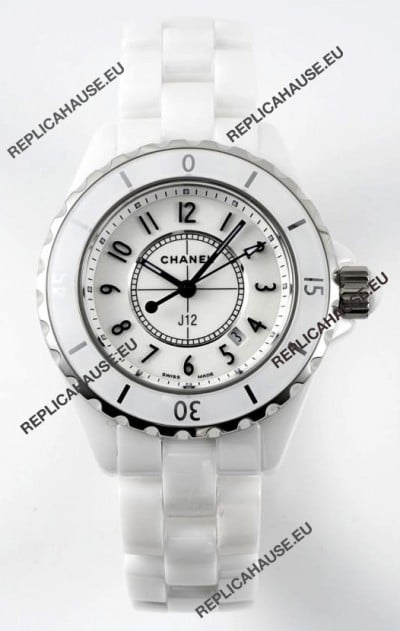 Chanel J12 Ladies White Ceramic Casing Watch 1:1 Mirror Replica Watch 