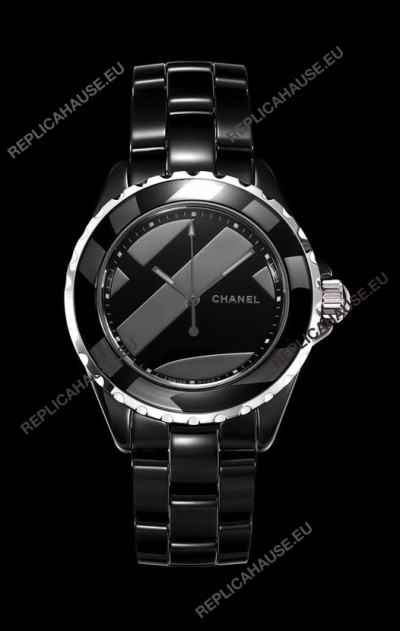 Chanel J12 Untitled Black Ceramic Casing Watch 1:1 Mirror Replica Watch - 38MM Automatic Movement