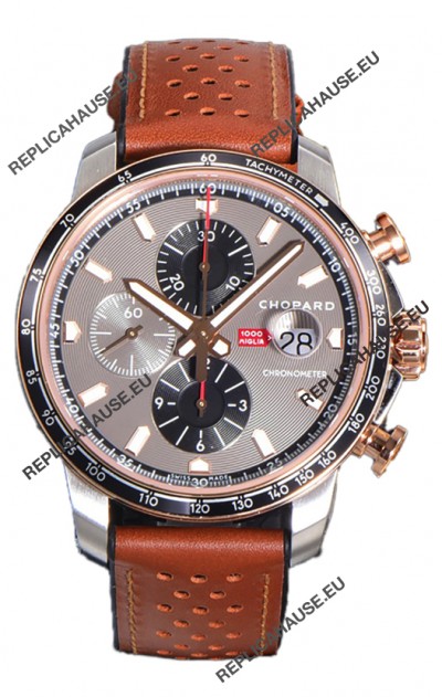 Chopard Mille Miglia GTA Chronograph Two Tone 1:1 Mirror Replica - Grey Dial 