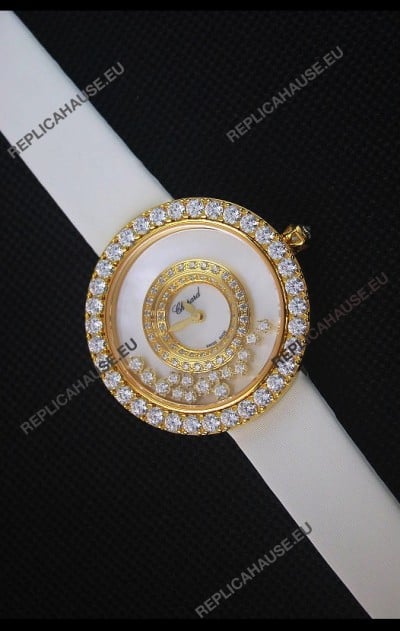 Chopard Happy Dreams 36MM White Strap in White Dial