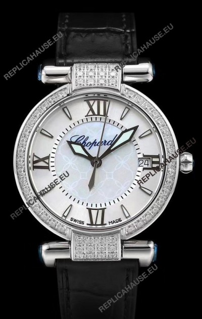 Chopard Imperiale White Dial Swiss Automatic Replica Watch in 904L Steel 