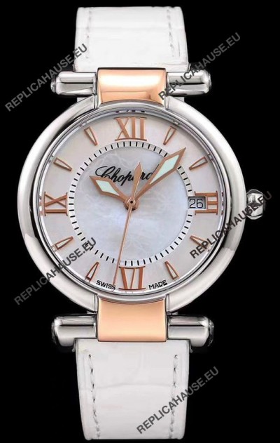Chopard Imperiale White Dial Swiss Automatic Replica Watch in 904L Steel 