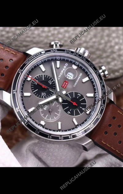 Chopard Classic Racing Chronograph 1:1 Mirror Replica Watch in Steel Casing - Grey Dial 