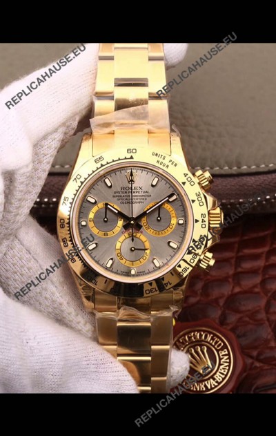 Rolex Cosmograph Daytona 116508 Yellow Gold Original Cal.4130 Movement - 904L Steel Watch