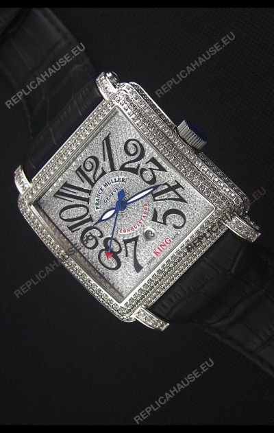 Franck Muller Conquistador King Automatic Swiss Replica Watch in Stainless Steel