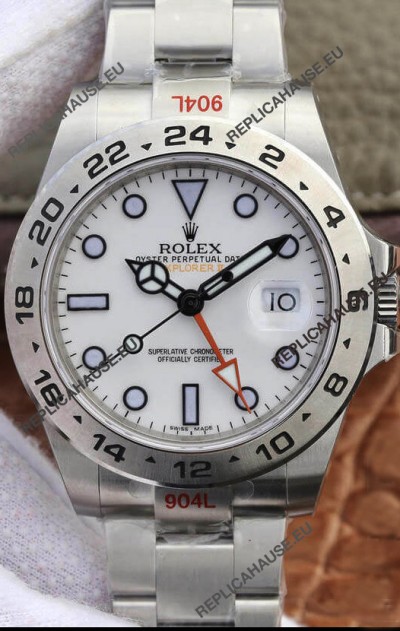 Rolex Explorer M216570-001 1:1 Mirror Replica Watch - White Dial in 904L Steel 42MM