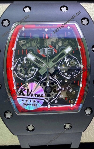 Richard Mille RM011 Felipe Massa 1:1 Mirror Quality One Piece Black Ceramic Case Watch