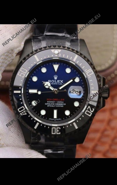 Rolex SeaDweller Deep-Sea Blue-Black Gadient Dial in 1:1 Mirror Quality - PVD Casing