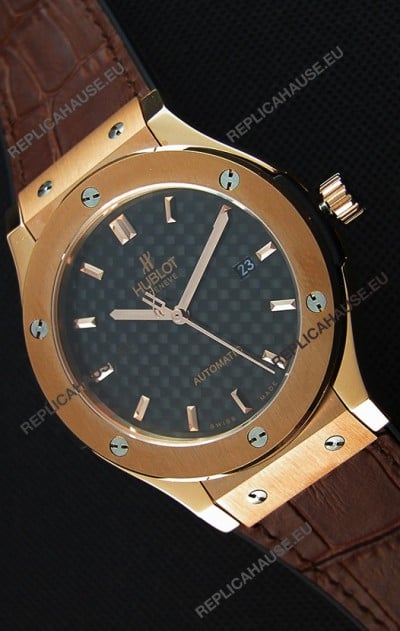Hublot Classic Fusion King Gold Swiss Replica Watch - 1:1 Mirror Replica