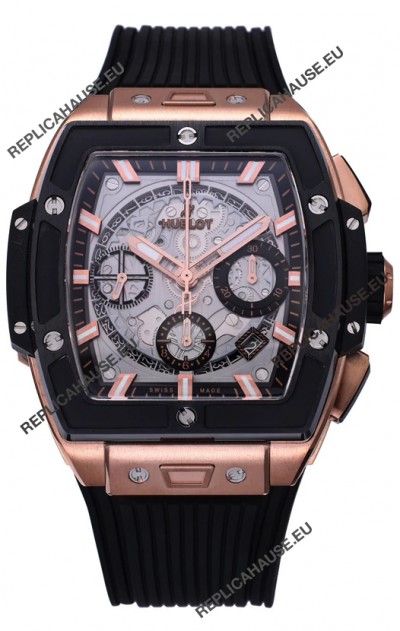 Hublot Spirit of Bang Rose Gold Casing Ceramic Bezel - 42MM Swiss Replica