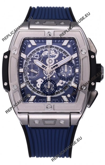 Hublot Spirit of Bang Titanium Casing Blue Dial - 42MM Swiss Replica