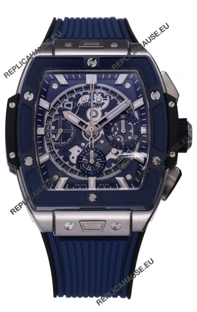 Hublot Spirit of Bang Titanium Casing Ceramic Bezel Blue Dial - 42MM Swiss Replica