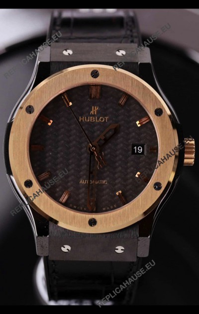 Hublot Classic Fusion Ceramic Casing Rose Gold Bezel Superclone Watch 42MM