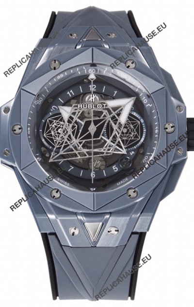 Hublot Big Bang UNICO Sang Bleu II Grey Ceramic 1:1 Mirror Quality Swiss Replica Watch