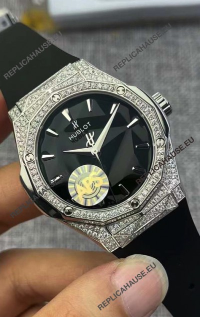 Hublot Classic Fusion Orlinski PAVE Edition Black Dial Swiss Replica Watch 40MM