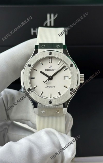 Hublot Super Clone Classic Fusion Titanium 38MM 1:1 Mirror Replica Watch White Dial