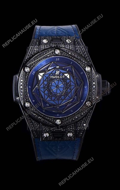 Hublot Big Bang One Click Sang Bleu 1:1 Mirror Replica in Ceramic Casing - 45MM