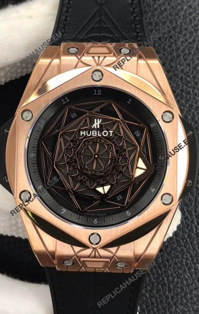 Hublot Big Bang Sang Bleu Rose Gold 1:1 Mirror Replica Edition - 45MM 