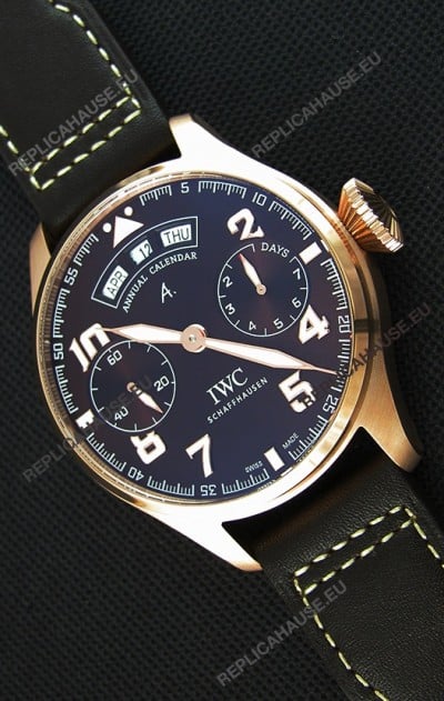 IWC Big Pilot Annual Calender Antoine de Saint Exupéry Brown Dial IW502706 1:1 Mirror Replica